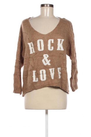 Дамски пуловер, Размер M, Цвят Бежов, Цена 4,35 лв.