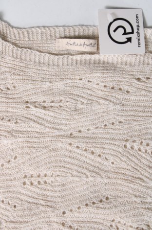 Γυναικείο πουλόβερ Amelie & Amelie, Μέγεθος M, Χρώμα Εκρού, Τιμή 5,38 €