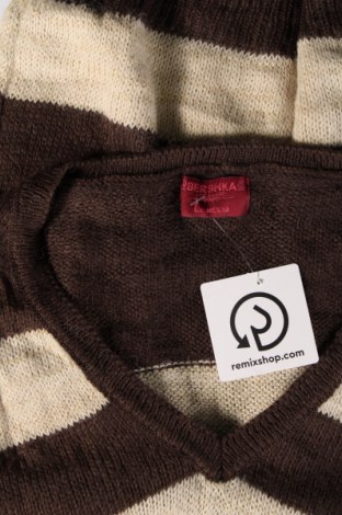 Дамски пуловер Bershka, Размер L, Цвят Кафяв, Цена 8,70 лв.