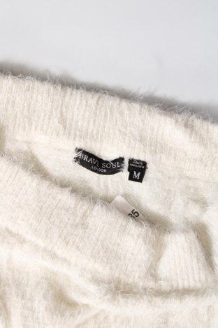 Γυναικείο πουλόβερ Brave Soul, Μέγεθος M, Χρώμα Λευκό, Τιμή 5,38 €