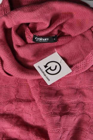 Дамски пуловер Colours Of The World, Размер M, Цвят Розов, Цена 6,09 лв.