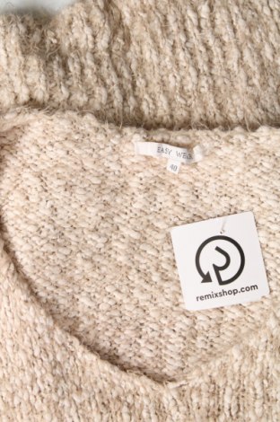Γυναικείο πουλόβερ Easy Wear, Μέγεθος M, Χρώμα  Μπέζ, Τιμή 2,87 €
