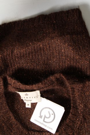 Дамски пуловер Essentiel, Размер M, Цвят Кафяв, Цена 13,20 лв.
