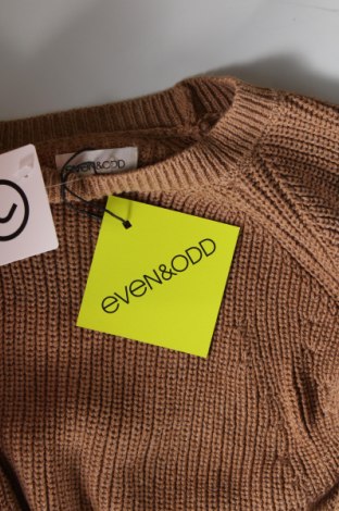 Дамски пуловер Even&Odd, Размер XL, Цвят Кафяв, Цена 17,48 лв.