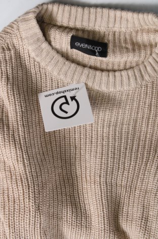 Дамски пуловер Even&Odd, Размер S, Цвят Бежов, Цена 7,25 лв.