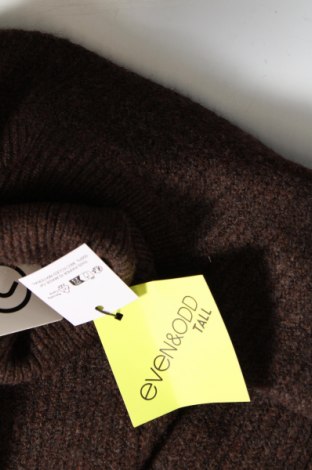 Дамски пуловер Even&Odd, Размер L, Цвят Кафяв, Цена 11,50 лв.