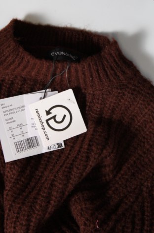Дамски пуловер Even&Odd, Размер M, Цвят Кафяв, Цена 12,42 лв.