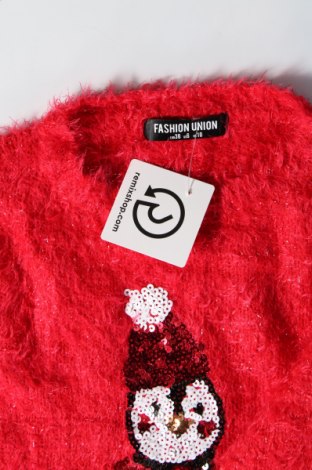 Pulover de femei Fashion Union, Mărime M, Culoare Roșu, Preț 13,35 Lei