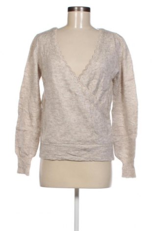 Дамски пуловер Glamour, Размер M, Цвят Бежов, Цена 7,25 лв.