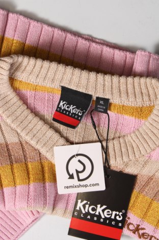 Γυναικείο πουλόβερ Kickers, Μέγεθος XL, Χρώμα Πολύχρωμο, Τιμή 13,46 €