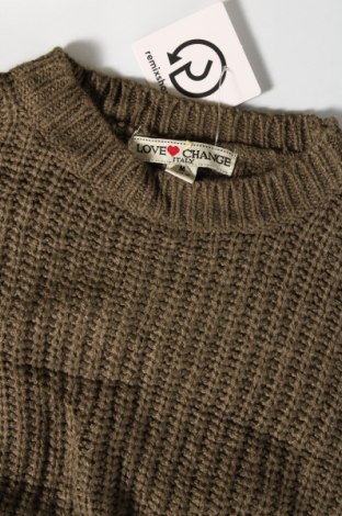 Дамски пуловер Love Change, Размер M, Цвят Зелен, Цена 5,22 лв.