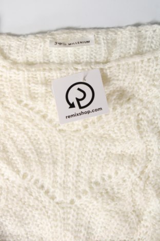 Γυναικείο πουλόβερ Millenium, Μέγεθος L, Χρώμα Λευκό, Τιμή 4,49 €