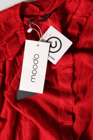 Дамски пуловер Moodo, Размер M, Цвят Червен, Цена 26,10 лв.