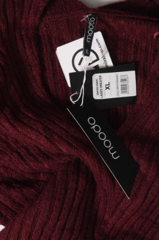 Γυναικείο πουλόβερ Moodo, Μέγεθος XL, Χρώμα Κόκκινο, Τιμή 11,21 €