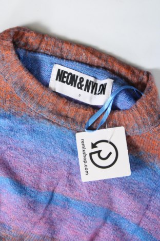 Дамски пуловер Neon & Nylon by Only, Размер S, Цвят Многоцветен, Цена 7,25 лв.