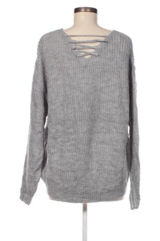 Дамски пуловер No Boundaries, Размер L, Цвят Сив, Цена 9,28 лв.