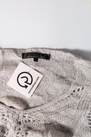 Γυναικείο πουλόβερ ONLY, Μέγεθος L, Χρώμα Γκρί, Τιμή 3,09 €