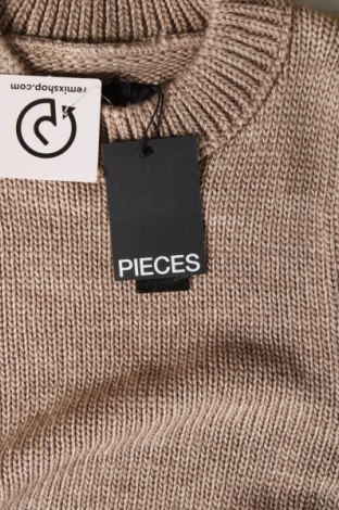 Γυναικείο πουλόβερ Pieces, Μέγεθος L, Χρώμα Καφέ, Τιμή 8,63 €