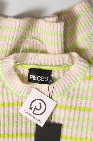 Дамски пуловер Pieces, Размер M, Цвят Многоцветен, Цена 13,50 лв.