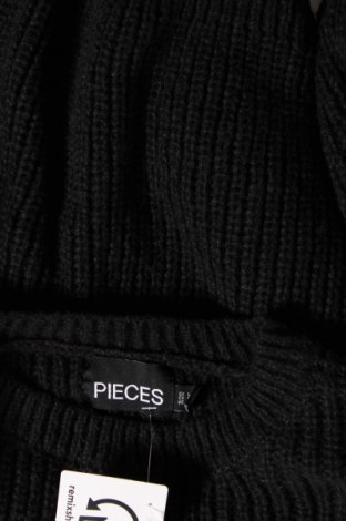 Дамски пуловер Pieces, Размер L, Цвят Черен, Цена 13,50 лв.