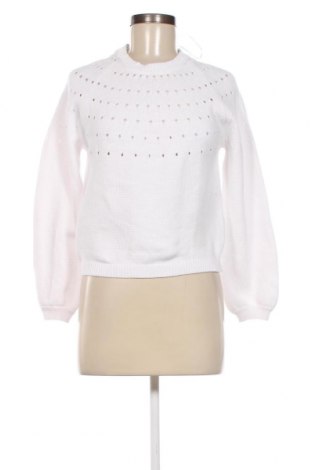 Γυναικείο πουλόβερ Pieces, Μέγεθος XS, Χρώμα Λευκό, Τιμή 12,53 €