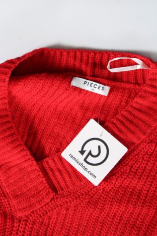 Damenpullover Pieces, Größe XS, Farbe Rot, Preis € 4,87