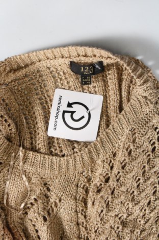 Дамски пуловер Un Deux Trois, Размер M, Цвят Златист, Цена 15,40 лв.