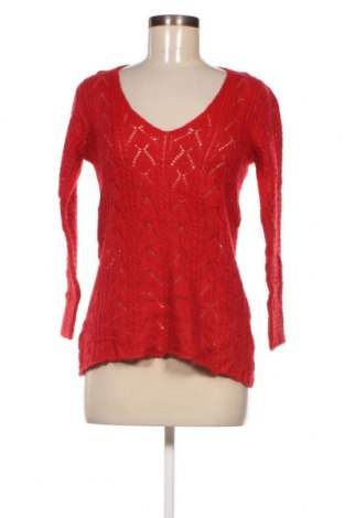 Дамски пуловер Zara Knitwear, Размер M, Цвят Червен, Цена 5,20 лв.