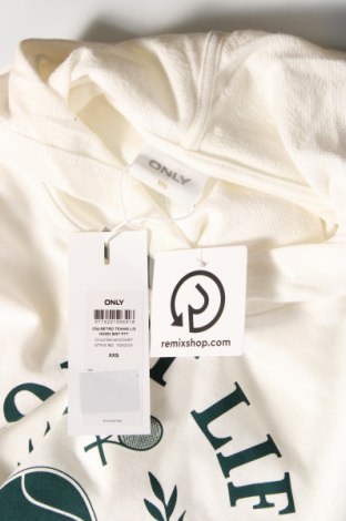 Γυναικείο φούτερ ONLY, Μέγεθος XXS, Χρώμα Λευκό, Τιμή 20,62 €