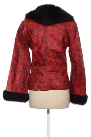 Дамско кожено яке, Размер M, Цвят Червен, Цена 18,09 лв.