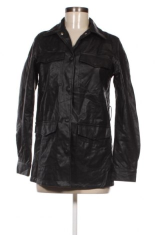 Дамско кожено яке H&M Divided, Размер XS, Цвят Черен, Цена 7,84 лв.