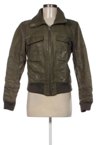 Dámska kožená bunda  ONLY, Veľkosť L, Farba Zelená, Cena  20,46 €