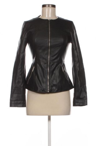 Дамско кожено яке Zara, Размер XS, Цвят Черен, Цена 29,00 лв.