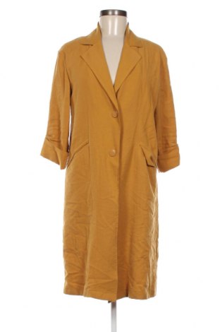 Дамско палто Bershka, Размер XS, Цвят Жълт, Цена 64,00 лв.