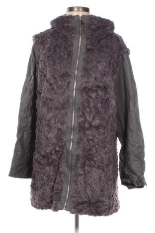 Дамско палто Dennis Basso, Размер XL, Цвят Сив, Цена 23,40 лв.