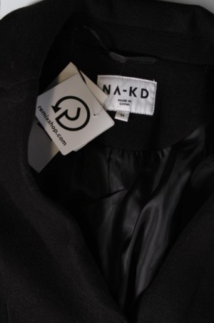 Γυναικείο παλτό NA-KD, Μέγεθος XS, Χρώμα Μαύρο, Τιμή 59,02 €