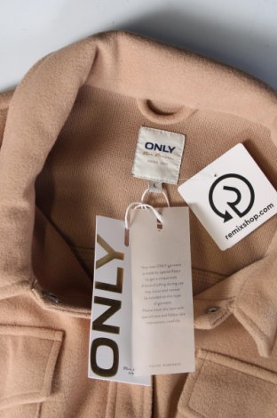 Γυναικείο παλτό ONLY, Μέγεθος L, Χρώμα  Μπέζ, Τιμή 21,55 €
