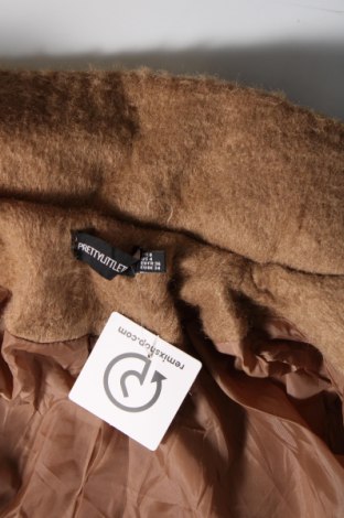 Γυναικείο παλτό Pretty Little Thing, Μέγεθος XS, Χρώμα Καφέ, Τιμή 12,58 €