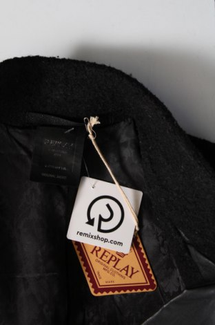 Γυναικείο παλτό Replay, Μέγεθος L, Χρώμα Μαύρο, Τιμή 72,99 €