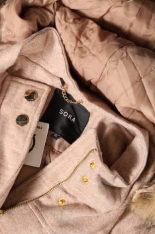 Дамско палто Sora, Размер M, Цвят Бежов, Цена 11,77 лв.