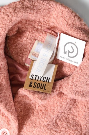 Дамско палто Stitch & Soul, Размер S, Цвят Розов, Цена 172,00 лв.