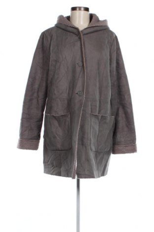 Дамско палто Violeta by Mango, Размер L, Цвят Сив, Цена 18,25 лв.