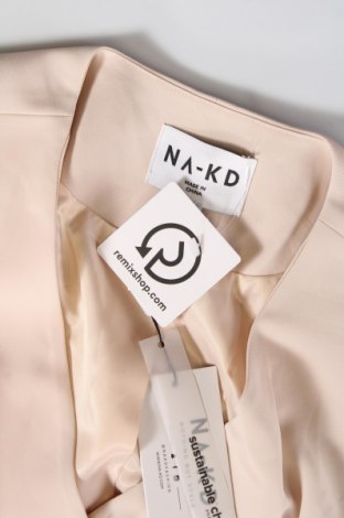 Γυναικείο σακάκι NA-KD, Μέγεθος XS, Χρώμα  Μπέζ, Τιμή 21,94 €