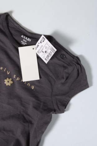 Kinder Shirt Kiabi, Größe 6-9m/ 68-74 cm, Farbe Grau, Preis 3,42 €