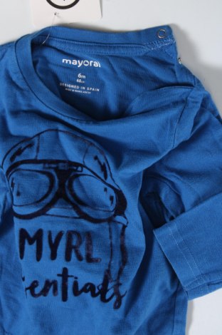Bluză pentru copii Mayoral, Mărime 3-6m/ 62-68 cm, Culoare Albastru, Preț 58,67 Lei