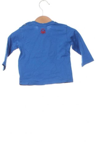 Dziecięca bluzka United Colors Of Benetton, Rozmiar 2-3m/ 56-62 cm, Kolor Niebieski, Cena 10,57 zł