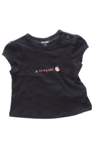 Παιδικό μπλουζάκι Kiabi, Μέγεθος 1-2m/ 50-56 εκ., Χρώμα Μπλέ, Τιμή 4,08 €