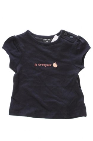 Детска тениска Kiabi, Размер 2-3m/ 56-62 см, Цвят Син, Цена 6,72 лв.