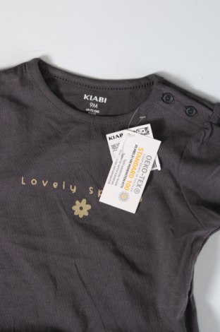 Παιδικό μπλουζάκι Kiabi, Μέγεθος 6-9m/ 68-74 εκ., Χρώμα Γκρί, Τιμή 3,59 €