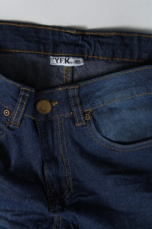 Dziecięce jeansy Y.F.K., Rozmiar 12-13y/ 158-164 cm, Kolor Niebieski, Cena 17,91 zł